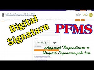 PFMS || DSC Signature pek dan