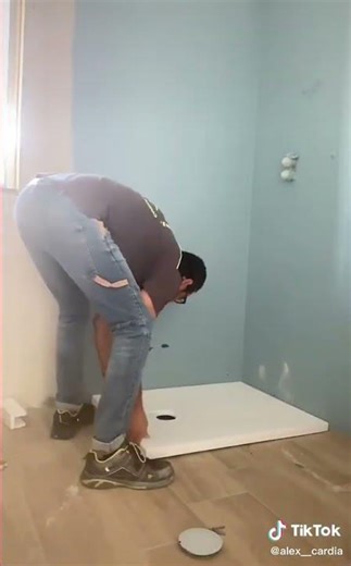 POSA IN OPERA PIATTO DOCCIA IN APPOGGIO SU PIASTRELLA #plumbing