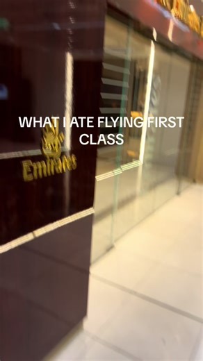 Delicious First Class Dining Experience with Emirates Airlines