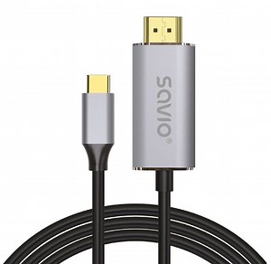 SAVIO CL-170 1 m Kabel USB Typ-C - HDMI - niskie ceny i opinie w Media Expert
