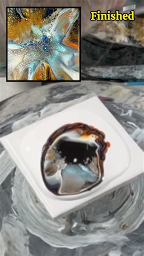 Louise McKay on Instagram: "Coasters! Create yourself or ask me! #coasters #fluidart #pourpainting"