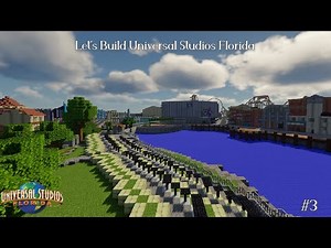 Let's Build Universal Studios Florida part 3 - Central Park (Minecraft Time-Lapse)