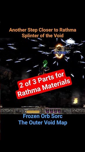 RATHMA PIECE SECURED! 😈 Splinter of the Void Drop on Outer Void Map! #projectdiablo2 #shorts