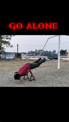 go alone another day of learning calisthenics 🥷🏻👍🏻...