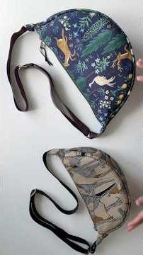 Fairfax Sling Bag ~ learn how to sew this trendy, half - moon sling bag. #sewing #learntosew #diy