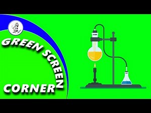 CHEMISTRY LAB EXPERIMENT SCIENCE - Green Screen Corner Chrome Key Animation Video Free No Copyright