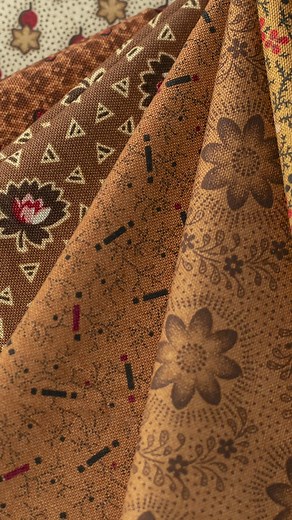 12K views · 308 reactions | Butternut & Peppercorn II by Pam Buda for Marcus Fabrics is a true homage to classic colors, offering a palette that embraces deep browns, warm butternut, spicy peppercorn, and muted neutrals. These rich and timeless hues bring a sense of nostalgia and comfort to any quilting or sewing project. Shop the Collection: https://www.shabbyfabrics.com/c6713 | Shabby Fabrics | Facebook