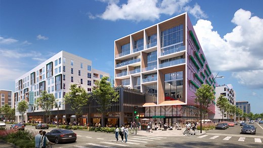 SDSU Mission Valley breaks ground on project with 621 apartments, grocery store