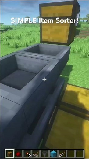 How to Make a SIMPLE Item Sorter in Minecraft!