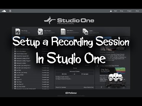 Studio One 5 Tutorial For Beginners - How To Set Up A Recording Session