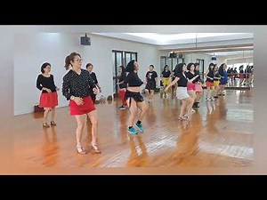 CONGA Line Dance demo by Ladies Line Dance & ch3n