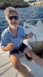 Give Your Windlass a Break! A snubber line transfers the load from chain to cleat - and from metal to calm. Less strain on the gear. Less noise. Better sleep. Because even at anchor, comfort is part of seamanship. ⚓️😴 #sailing #education #boating #windlass #howto #bowline | AguasAzules.Menorca