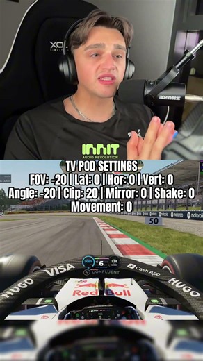 The best F1 26 Camera settings you will find! #f1 #formula1 #f126