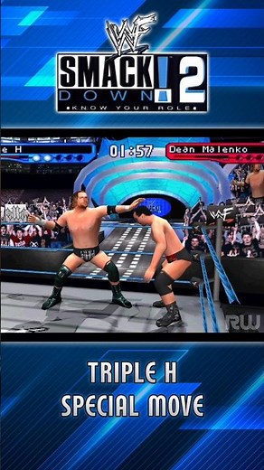 Triple H Finishing Move - WWF SmackDown! 2: Know Your Role Gameplay I PS1