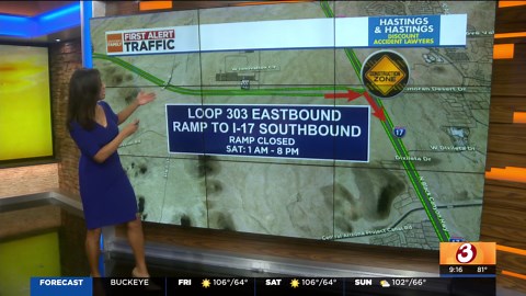 ADOT announces weekend closures on SR 51 and Loop 303 in Phoenix