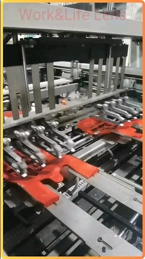 A Bag Folding Machine or Stacking and Folding Machine in action #manufacturing #packaging