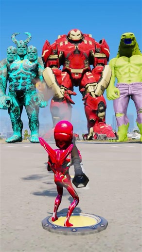 Random Superheroes VS Giant Titan & Giant Ironman & hulk Brothers #shorts #youtubeshorts