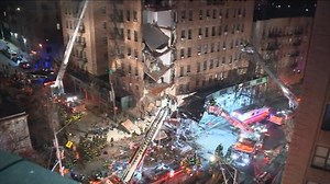 Partial building collapse caught on camera