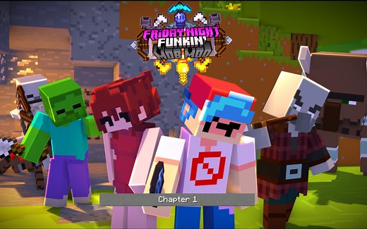 FNF Minecraft MOD更新！！！ 章节一和章节二全流程