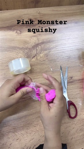 DIY Nano tape Monster Squishy #diy #craft #nanotape #viral