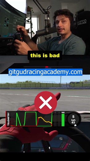 Trail Braking Too Heavy? #simracing #iracing #technique