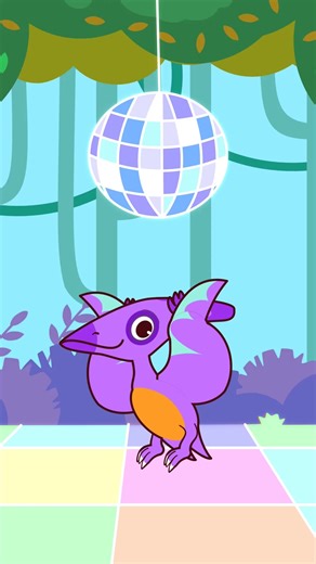 I see him dancing to the dino disco beat 🥁🪩 Learn Dinosaur names and dance around to BabyDJ’s newest tune, out now! 🦖 #babydj #dinosaur #kidsyoutube #kidstiktok