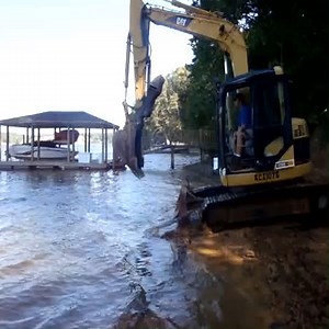 2.3K views · 20 reactions | Loading Excavator Onto Barge | Machinery Technology | Facebook