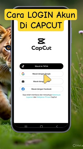 Cara Login Akun Di CapCut #loginakuncapcut #logincapcut #tutorialcapcut