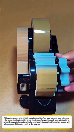 Manual Tape Dispenser – Pre-Cut Strips Instantly ✂️📦