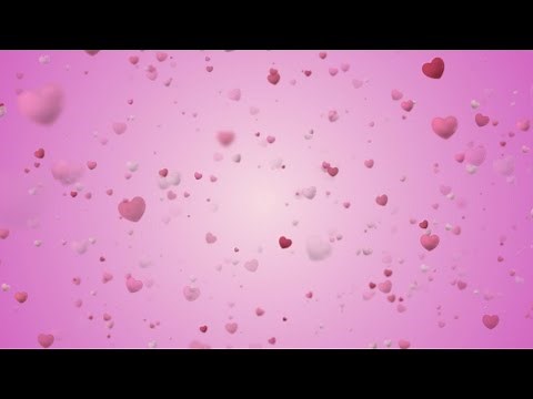 Abstract Heart Animation Background Video | Heart Shaped Particles Background | Heart Overlay HD
