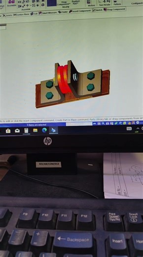 Wheel assembly solid edge