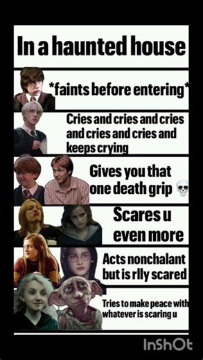 Harry Potter Characters in a Haunted House 😂👻 | Who Would Survive? ⚡
