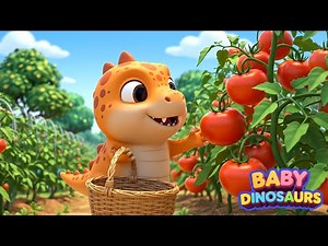 Baby T Rex and the Happy Vegetable Farm 🥕The Cutest Dinosaur Farm Story Ever _ Beep Beep
