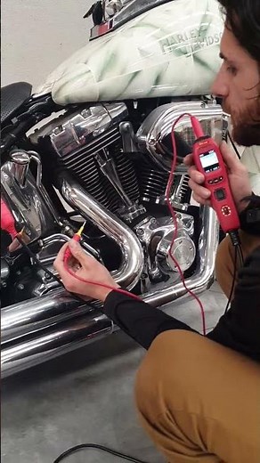 Custom Harley Davidson with a NO CRANK / NO START condition. Reapairing it with the POWER PROBE PP4