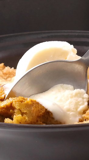 It's time to treat yourself to the ultimate fall delight – our Pumpkin Pie Crisp! A sweet creamy pumpkin pie filling is topped with a beautiful crunchy golden cinnamon streusel and baked to perfection. When served warm with vanilla ice cream, this Pumpkin Pie Crisp just might be better than the classic pumpkin pie! Get the recipe from The Novice Chef https://www.dixiecrystals.com/recipes/pumpkin-pie-crisp #pumpkinspice #pumpkincrisp | Dixie Crystals
