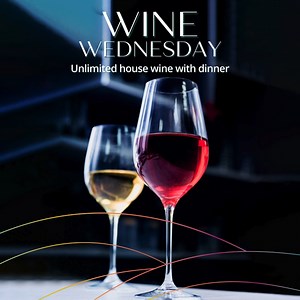 Uncork the midweek blues with Wine Wednesdays at Calypso Bar & Grill! Enjoy a delicious dinner and upgrade your dining experience with our unlimited house wine for only $20 per person. Join us from 7pm to 9pm and let the good times flow! Discover the perfect pairing for your evening at Embassy Suites Dorado. Cheers to midweek relaxation! 🍷 #EmbassySuitesDorado #EmbassySuites #HiltonHonors #HiltonFortTheStay #WineWednesday #LaCavaDeSerrallés @lacavadeserralles La Cava de Serralles | Embassy Suit