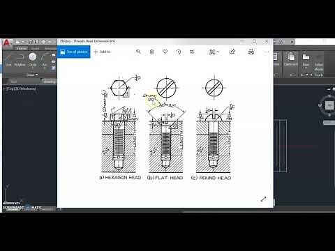 Drawing a Flathead screw in AutoCAD