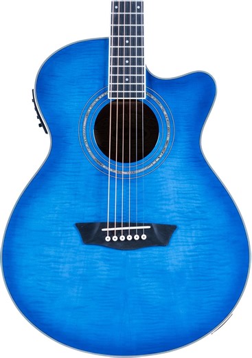 Washburn Festival EA15 Acoustic-electric Guitar - Transparent Blue