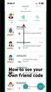 How to check your own friend code in Pokemon go #pokemon #pokemongo