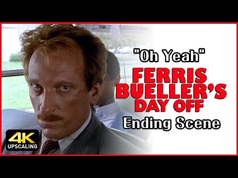 Ferris Bueller's Day Off Mr Rooney Ending Scene, Oh Yeah - Yello, Enhanced screen Size 4K Upscaling