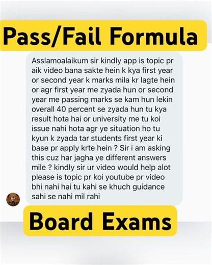 Pass Fail Formula in Board Exam #boardexams