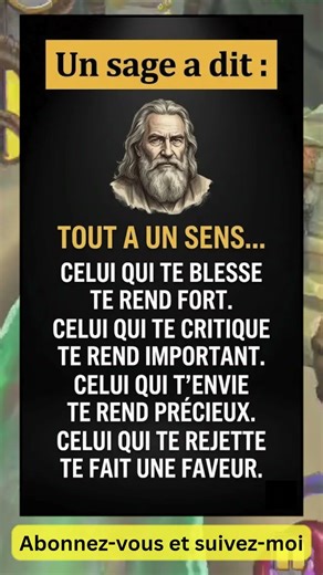 Tout a un sens et cette vérité va te choquer