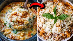 Easy Crockpot Pizza Casserole Recipe