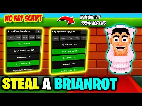 [ANTI HIT🔥] Steal a Brainrot SCRIPT *NO KEY* AJJAN HUB 100% WORKING New Anti Hit Desync, Fast STEAL