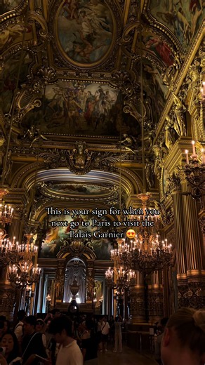 Absolutely beautiful and one of my highlights from Paris! 🇫🇷 🥐#paris #palaisgarnier #opera #france #xyzcba