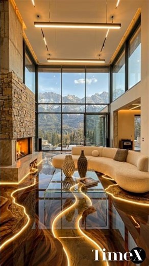 Liquid Gold Floors ✨🏡 4k apoxy floor transaction #home #timelapse