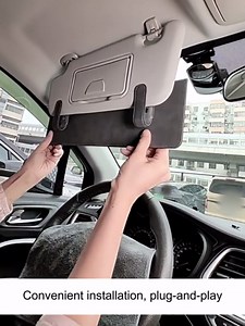 Sun Visor Extender for Car, Anti-Glare Sunvisor Extension Shade Attachment for Safe Driving, Clip-On Sun Blocker Sunshade Extender Protect Driver Passenger from UV Rays (Dark Gray)