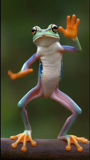 Dancing Frog Vibes 🐸💃 | AI Funny Dance