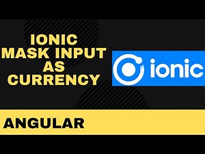 Ionic - Format (use mask) input as currency