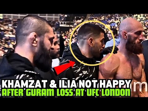 Khamzat Chimaev And Ilia Topuria Sad Reaction After Guram Loss At UFC London (FULL VIDEO)